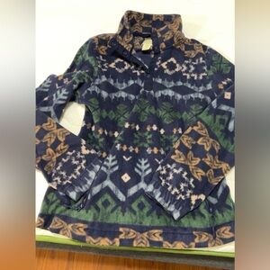 Patterned Fleece Pullover